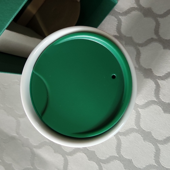 Starbucks 2016 Green 'ugly' Christmas Sweater Ceramic Travel Tumb… - Picture 5 of 8